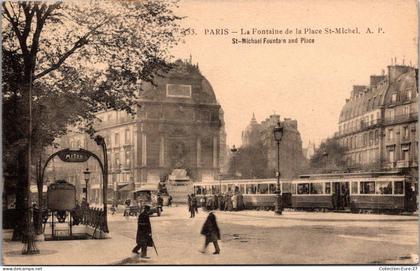 (24/05/24) 75-CPA PARIS - 5ème ARRONDISSEMENT - PLACE SAINT MICHEL