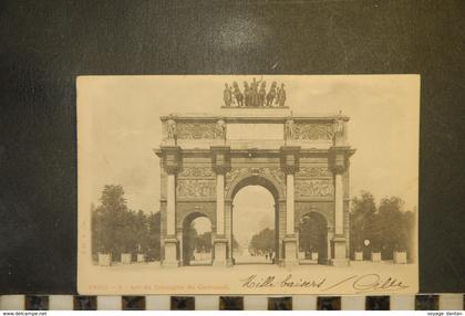 CP, 75, 9ème arrondissement, PARIS 09 : Arc de Triomphe du Carrousel , 1903