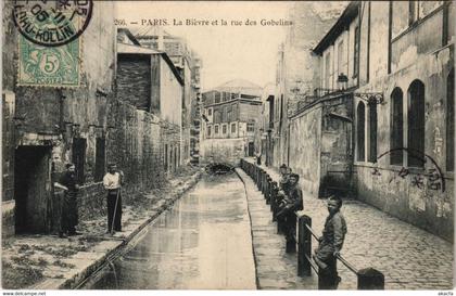 CPA Paris 13e - La Biévre et la rue des Gobelins (56079)