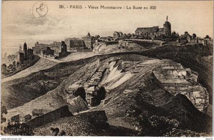 CPA Paris 18e - La Butte en 1820 (59228)
