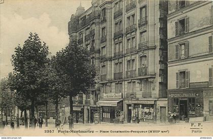 PARIS 18 arrondissement  place Constantin pecqueur