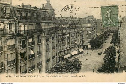 PARIS 18 arrondissement   rue Caulaincourt coin Lamark