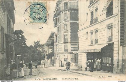 PARIS arrondissement 18  Montmartre rue Girardon