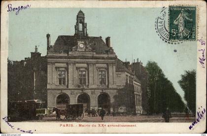 75 - PARIS - arrondissement 20 - Mairie du XX