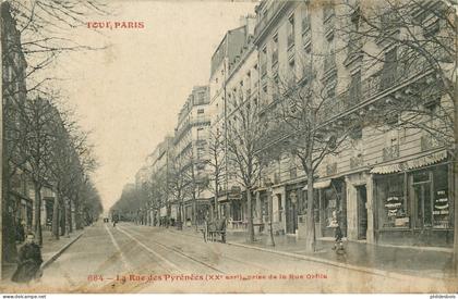 PARIS 20 arrondissement  TOUT PARIS  rue des pyrenéés