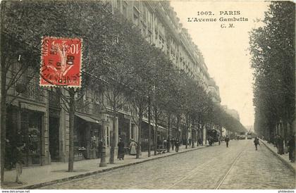 PARIS 20 eme arrondissement  avenue Gambetta