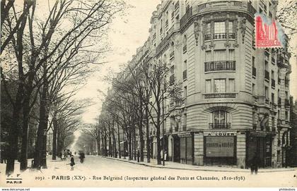 PARIS 20 eme arrondissement  rue Belgrand