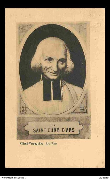 01 - Ars sur Formans - Portrait du Saint Curé d'Ars - CPA - Voir Scans Recto-Verso