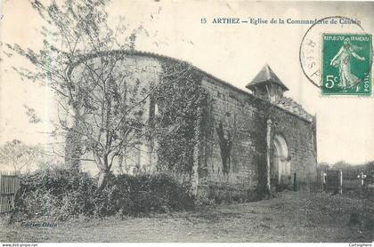 CPA Pyrénées-Atlantiques > Arthez de Bearn Eglise de la Commanderie de Caubin