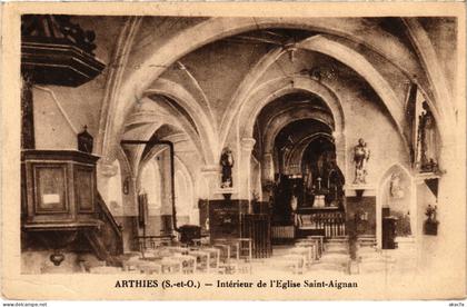 CPA Arthies Interieur de l'Eglise Saint-Aignan FRANCE (1309803)