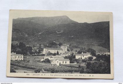 Cpa 1946, Ascain, vue générale et la Rhune, Pyrénées Atlantiques 64