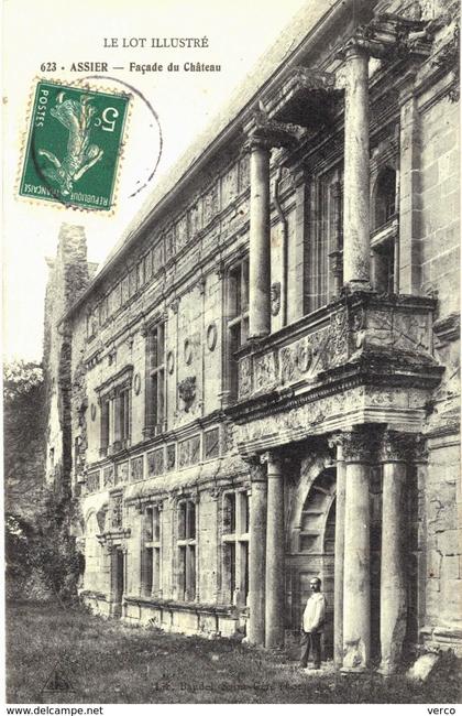 Carte Postale ANCIENNE de  ASSIER - Facade du château