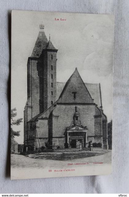 Cpa 1935, église d'Assier, Lot 46