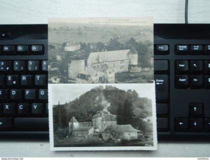 Cpa ASSIER Le Château et le Parc, vue prise du Clocher 1924 et Cpsm TERROU Le Château de Saint-Thamar
