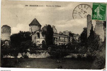 CPA ASSIER - Ruines du Chateau (223448)