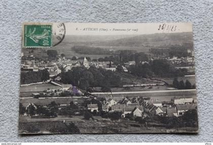 Cpa 1923, Attichy, panorama, 2ème vue, Oise 60