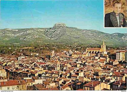 13 - Aubagne - Les Paysages chantés par Marcel Pagnol - Vue Générale aérienne du vieil Aubagne - Flamme Postale - CPM -