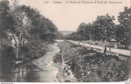 BOUCHES DU RHONE - AUBAGNE - LES BORDS DE L'HUVEAUNE ET ROUTE DES MARRONNIERS.