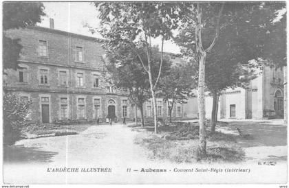 Carte Postale Ancienne de AUBENAS-couvent Saint Régis