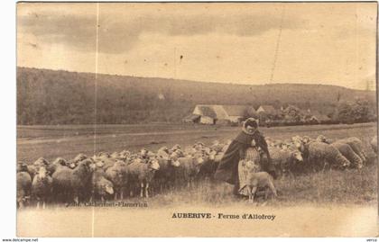 CARTE POSTALE ANCIENNE DE AUBERIVE  -  FERME D'ALLOFROY