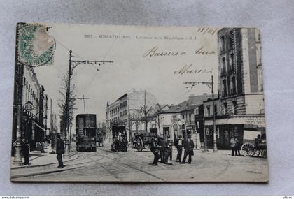 Aubervilliers, l'avenue de la République, Seine saint Denis 93