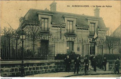 CPA AUBERVILLIERS - Le Poste de Police (44556)