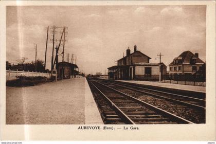 CPA AUBEVOYE La Gare (1161518)
