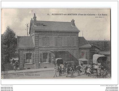 CPA 62 Aubigny en Artois la gare