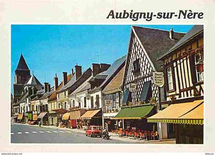18 - Aubigny sur Nère - La rue du Prieuré - Automobiles - CPM - Voir Scans Recto-Verso