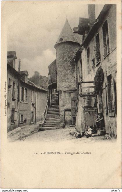CPA AUBUSSON - Vestiges du Chateau (121654)