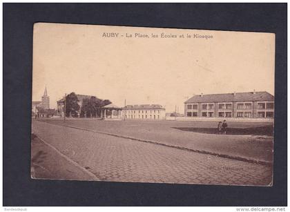 Auby (59) - Place Ecoles et Kiosque ( ecole Ed. Descamps )