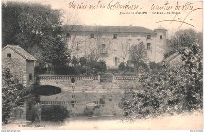 CPA Carte postale  France Aups Château de Bresc 1904  VM90352