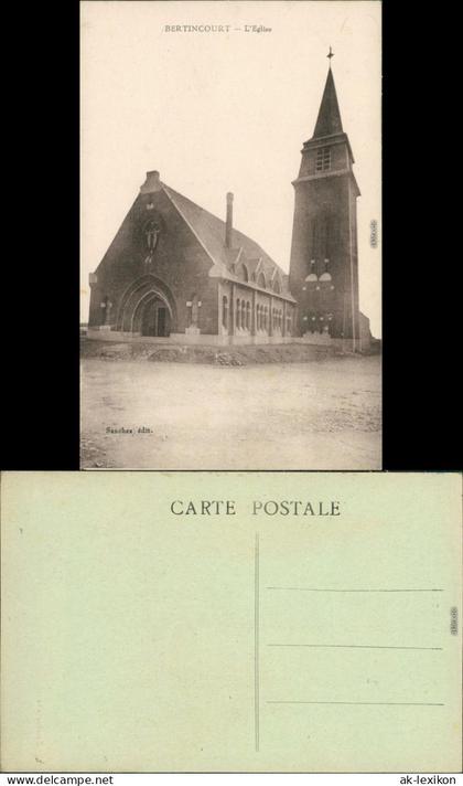 CPA Bertincourt Kirche - L'Eglise 1913