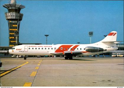 Orly Flugzeug "Europe Aero Service" - Super Caravelle 10B auf dem Flughafen 1985