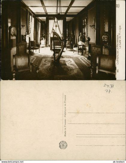 Rueil-Malmaison Chateau de la Malmaison Salle de Musique Innenansicht 1927
