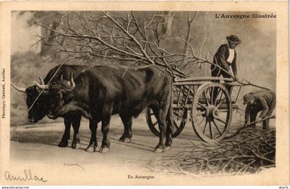 CPA Folklore - Auvergne - En Auvergne - Ox Wagon (772871)