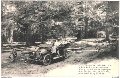 CPA  Carte postale  France Auvergne-Rhône-Alpes Mont Pilat Vieille automobile1916  VM66861