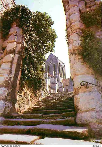 95 - Auvers sur Oise - Escalier de l'Eglie à Auvers - Carte Neuve - CPM - Voir Scans Recto-Verso