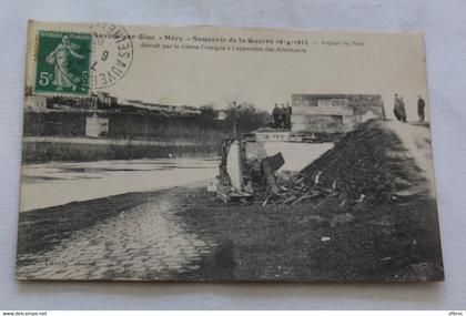 Auvers sur Oise, Mery, aspect du pont détruit par le génie Français, Militaria, Val d'Oise 95