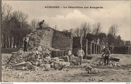 CPA AUXONNE La Démolition des Remparts (47459)