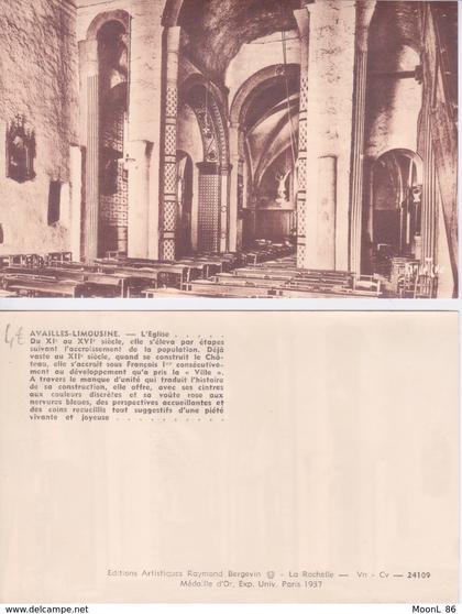 86 - AVAILLES-LIMOUZINE - INTERIEUR DE L'EGLISE