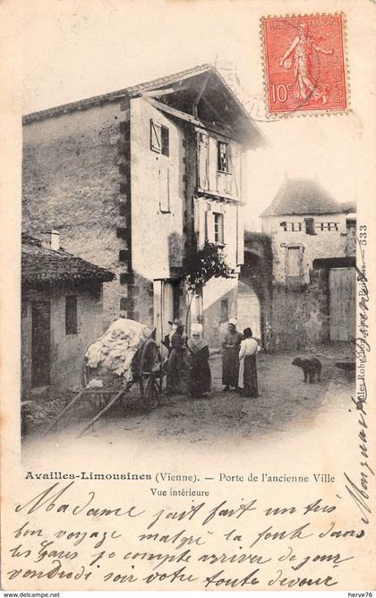 AVAILLES-LIMOUSINES - Porte de l'ancienne Ville - vue intérieure - AVAILLES-LIMOUZINE