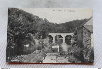 Cpa 1937, Avallon, le pont Cadoux, Yonne 89