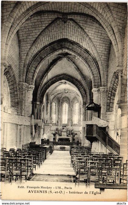 CPA Avernes Interieur de l'Eglise FRANCE (1309344)