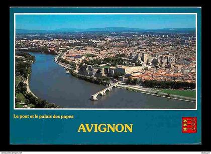 84 - Avignon - Le Pont et le Palais des Papes - Blasons - CPM - Voir Scans Recto-Verso