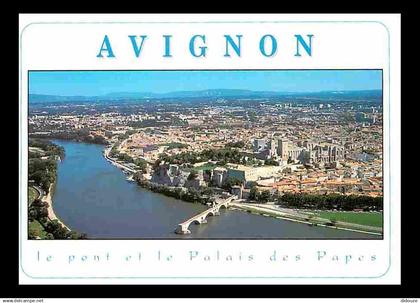 84 - Avignon - Le Pont et le Palais des Papes - Vue aérienne - CPM - Voir Scans Recto-Verso