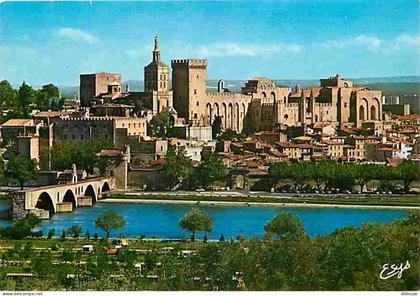 84 - Avignon - Le Pont Saint Bénézet - Le Palais des Papes - CPM - Voir Scans Recto-Verso