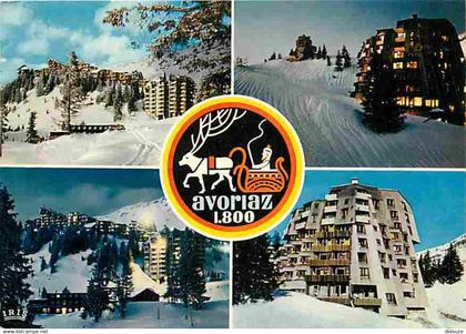 74 - Avoriaz - Multivues - Hiver - Neige - Blasons - CPM - Voir Scans Recto-Verso