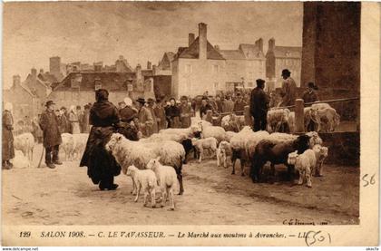 CPA AVRANCHES - Le Marché aux moutons a AVRANCHES (633102)