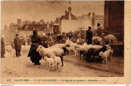 CPA AVRANCHES - Le Marché aux moutons a AVRANCHES (633103)